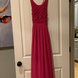 Wish Plum Criss-Cross Bodice Maxi, Worn Once, Rare